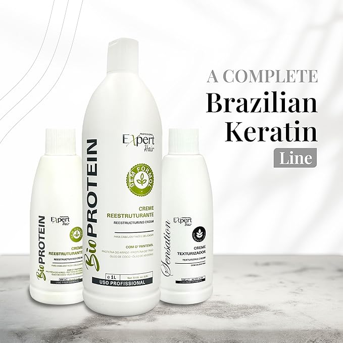 Expert Hair Sensation Straightening & Smoothing Kit :Texturizing Cream + Gold Repair Mask for Ultimate Hair Transformation- At Home Keratin Treatment for Straight, Silky, Moisturized Hair