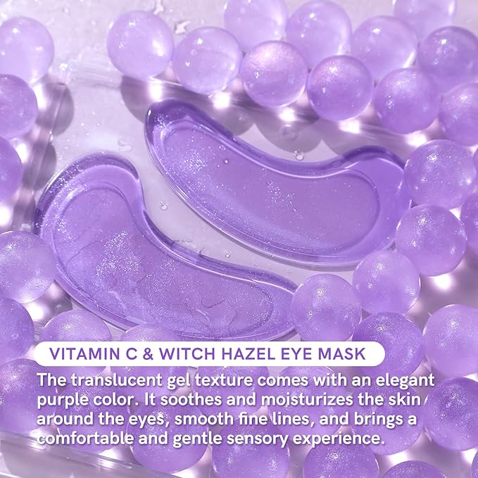 Under Eye Patches with Vitamin C and Witch Hazel Eye Mask for Dark Circles and Puffiness,Face Mask Skin Care Products 30 Pairs