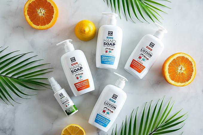 Kiss My Face Kids Fragrance-Free Hand & Body Lotion - Hydrate And Soothe Skin - Vegan & Cruelty-Free - Easy To Use Hand Lotion Pump - Suitable For Sensitive Skin - 9 fl oz Bottle