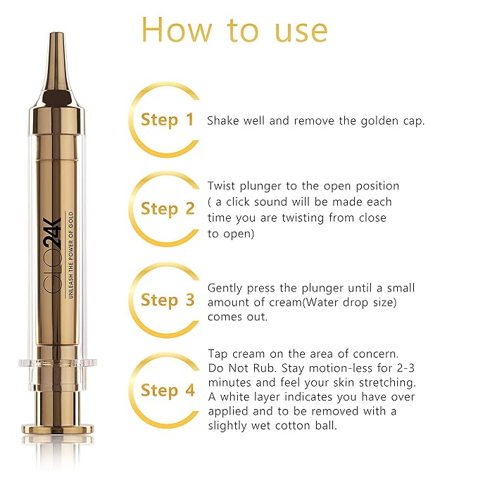 GLO24K Complete Eye Care Set with our 24k Instant Facelift Cream, Eye Cream, and Eye Serum