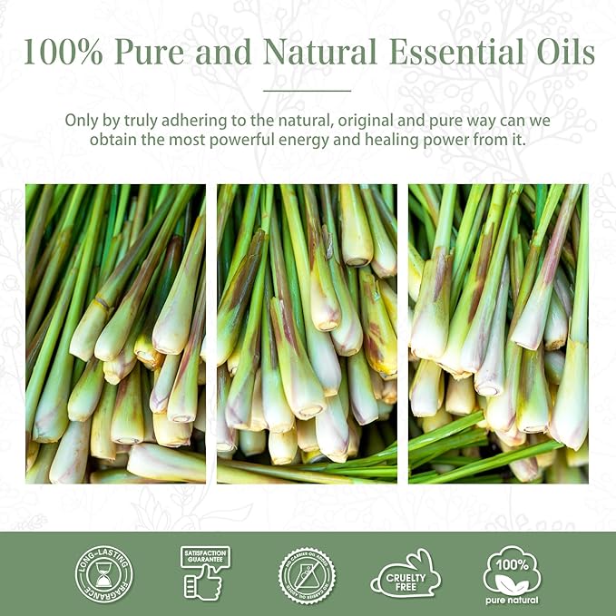 100ML Citronella Essential Oil, for Aromatherapy Diffusers, Humidifiers, Great for DIY Candle and Soap Making, Gift for Friend