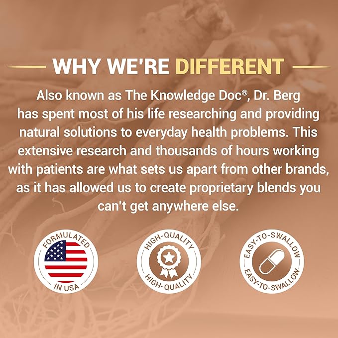 Dr. Berg All-in-One Vitamins for Hair, Skin, & Nails - Advanced Formula with Biotin, Saw Palmetto, DHT Blocker, & Trace Minerals - 90 Veg Capsules