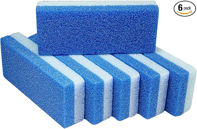 DeEnti Pumice Stones, Pack of 6 Professional Grade Pumice Stone for Feet, Salon Quality Foot Callus Remover, Double Sided Foot Scraper, Home Manicure and Pedicure Tools