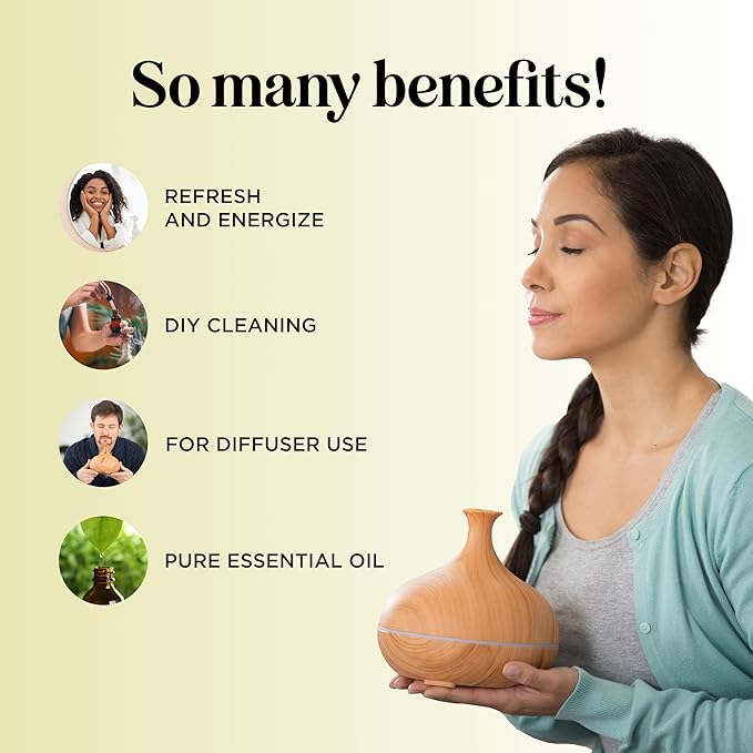 Pure Refreshing Lemongrass Essential Oil - Aromatherapy Lemongrass Oil for Hair Nails and Skin Plus Potent Natural Aromatic Essential Oil for Diffusers for Home and Travel from Maple Holistics