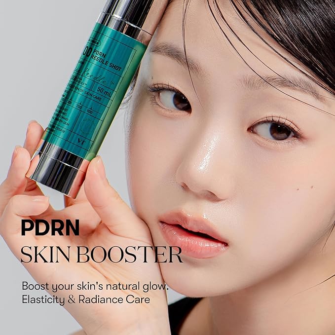 VT COSMETICS PDRN Reedle Shot 100, Spicule Microneedling Serum, Vegan PDRN, Centella Asiatica, Hyaluronic Acid, Exfoliating & Plumping for Glass Skin, Korean Liquid Skin Booster 1.69 Fl Oz (50ml)