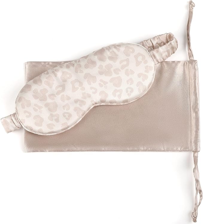 Silk Sleep Mask Light Blocking Luxury 100% Mulberry 22mm Silk Eye Mask Eye Cover Blindfold Ultra Soft Light & Comfy Anti Aging Skin Care with Travel Bag Gift Package