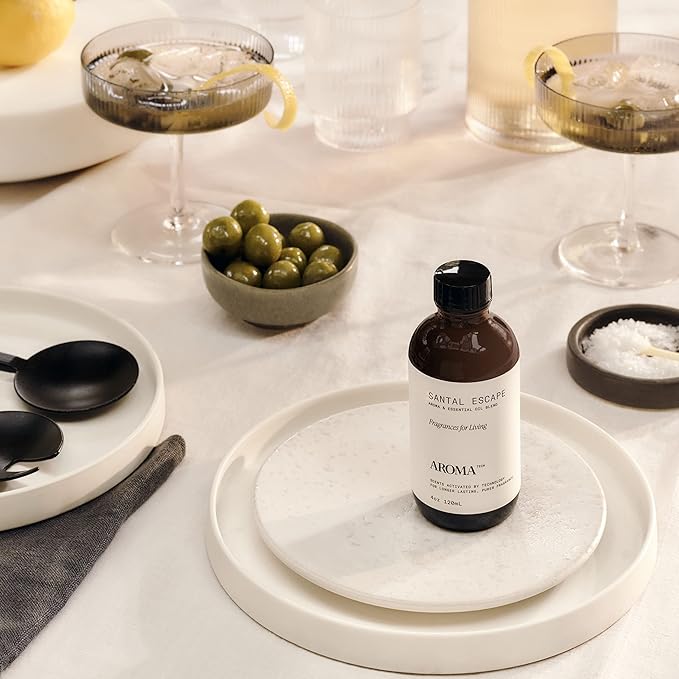 AromaTech Santal Escape Aroma Essential Oil Blend: Luxury Hotel Inspired Aromatherapy with Ocean Air, Sandalwood, Iris for Ultrasonic Diffusers & Nebulizers - 0.3 fl oz, 10 mL