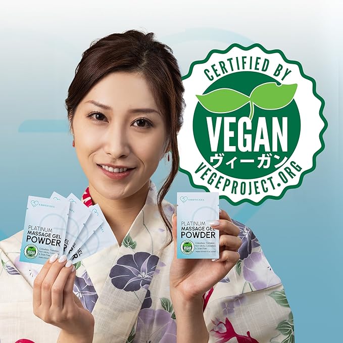 3 x Premium Massage Gel Powder | 5g Travel Sachet Makes 500ml/ 16.9 fl oz | Made in Japan Paraben & Glycerine Free