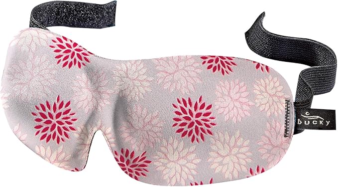 Bucky 40 Blinks No Pressure Eye Mask for Travel & Sleep, Ruby Pop, One Size