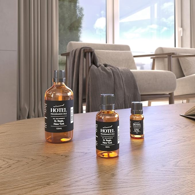 AirScent Hotel Diffuser Oil Inspired by The St.Regis Hotel Scent - Premium Fragrance Oil No. 1025 for Ultrasonic and Waterless Diffusers and Crafting - 30 mL, 1 fl oz Glass Bottle with Dropper