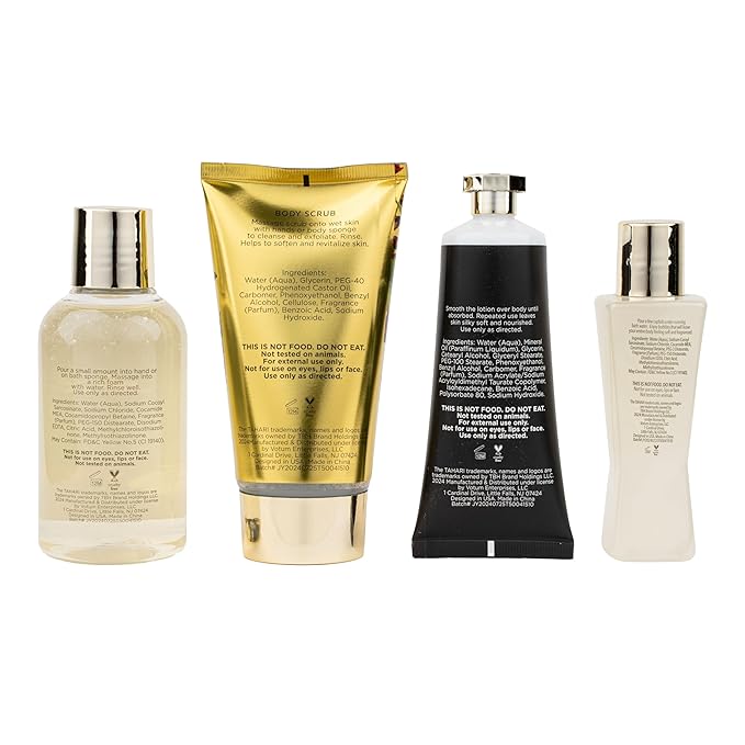 Tahari Vanilla Jasmine Spa Gift Set for Women – Luxurious Bath Kit with Body Lotion, Body Wash, Hand Cream & Body Mist – Perfect SelfcareGifts for Women (Midnight Floral)