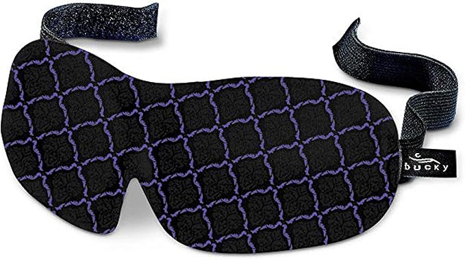 Bucky 40 Blinks No Pressure Printed Eye Mask for Travel & Sleep, Lattice, One Size