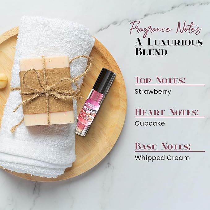 MOBETTER FRAGRANCE OILS Strawberry Pound Cake Perfume body oil fragrance, Floral Fruity Gourmand fragrance for women, Travel Size