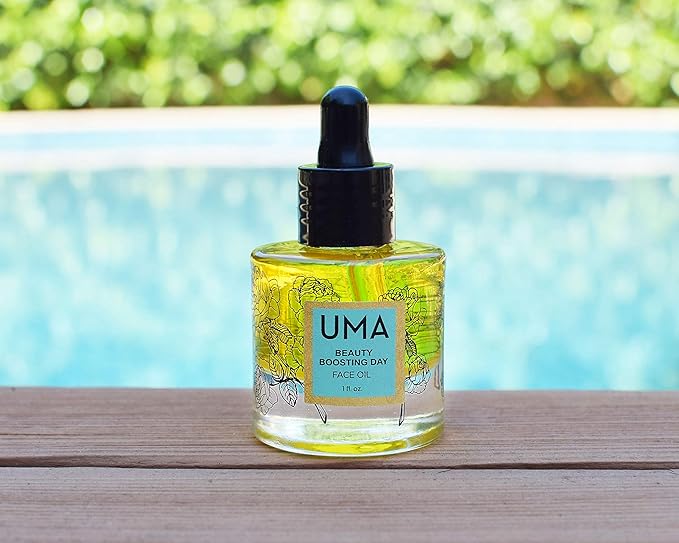 UMA Beauty Boosting Day Face Oil helps in hydrating skin | Ayurvedic moisturizing face oil for sensitive to normal skin types I 100% Organic, Vegan, Paraben-free, & non-toxic (1 fl oz | 30 ml)