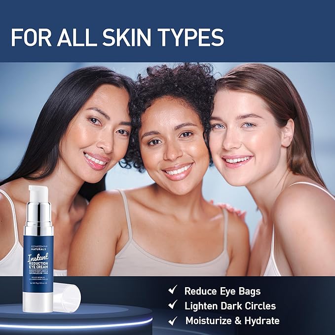 Enaskin Naturals Instant Eye & Face Lift Cream: Rapid Under Eye Bags Wrinkles Puffiness Remover for Women and Men in 60s - Temporary Firming & Tightening Treatment - Wrinkle Filler - 0.5 oz