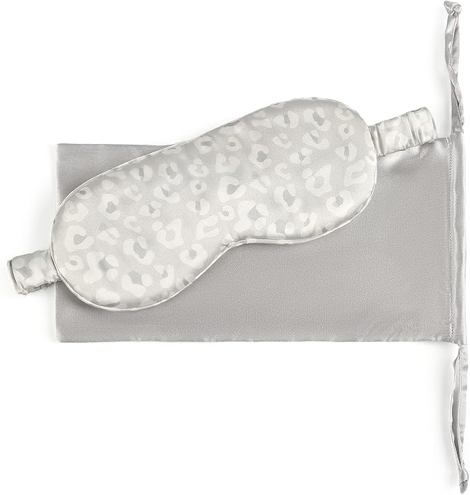 Silk Sleep Mask Light Blocking Luxury 100% Mulberry 22mm Silk Eye Mask Eye Cover Blindfold Ultra Soft Light & Comfy Anti Aging Skin Care with Travel Bag Gift Package