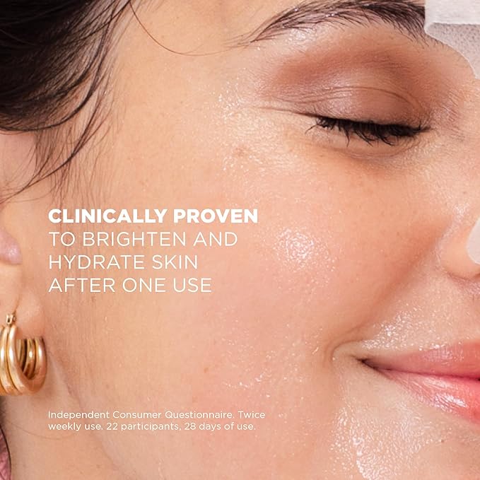 Skin Republic Vitamin C Brightening Sheet Mask Proven to Brighten and Hydrate After One Use. Made in Korea.