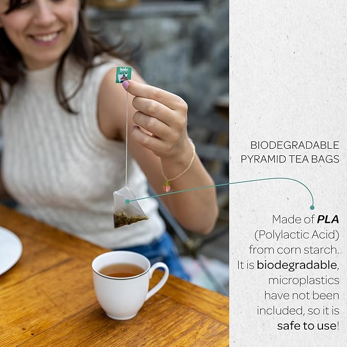 Lazika Green Tea Variety Pack with Lovely Presentation Box, 54 Counts, Green Tea Assortment Gift Set, Premium Collection with Pyramid Infuser Bag, Early Harvest, Handcrafted