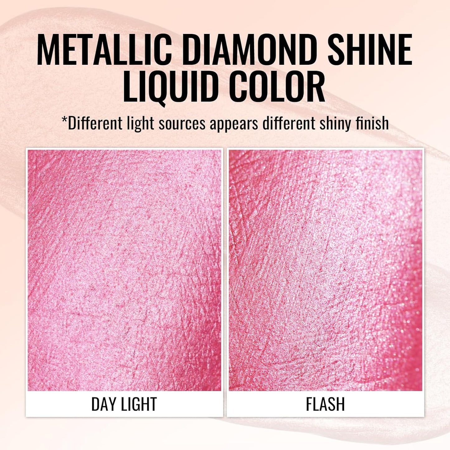 Oulac Pink Lip Gloss Metallic Shine Lipstick for Women, Dual Use for Lips & Eyeshadow, High Impact Lip Color, Long Lasting Waterproof, 3D Metallic Finish, No Transfer, Vegan MD08