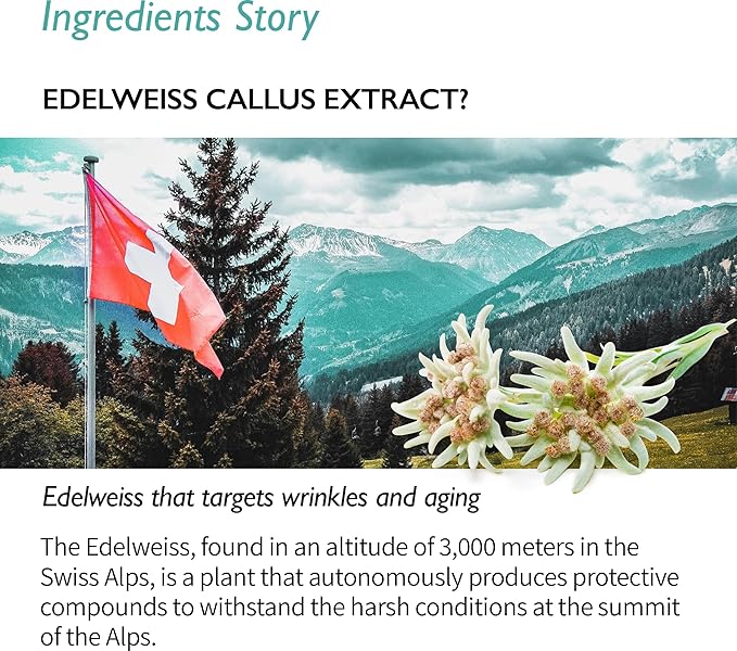 Edelweiss Lifting Serum – Anti-Aging Formula with Edelweiss Extract, Niacinamide, Peptides for Firming, Hydration & Brightening – 1.35 fl.oz