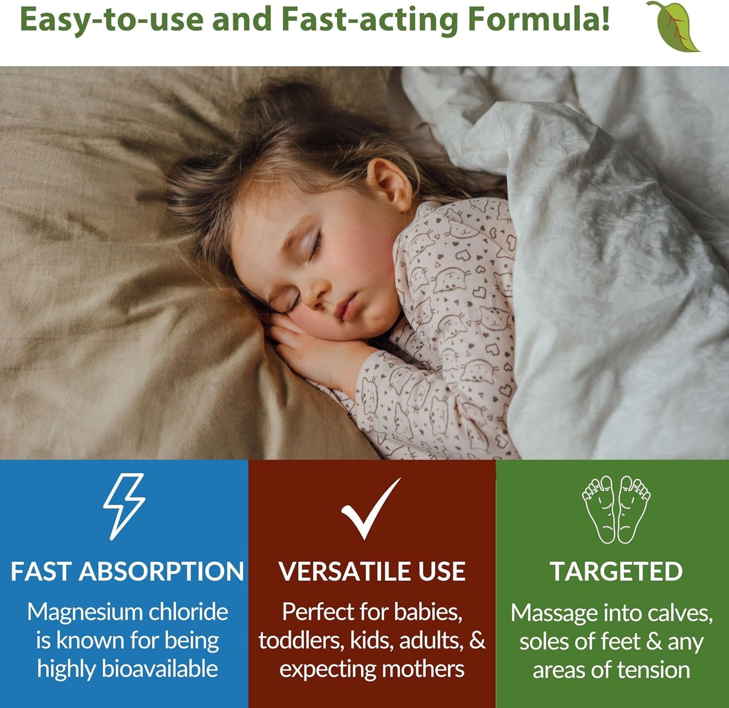 Taspen's Organics Magnesium Unscented Sleep Cream | Natural Nighttime Topical Magnesium for Babies, Toddlers, Kids & Pregnancy | Promotes Relaxation, Deep Sleep & Soothes Muscles (4 oz)