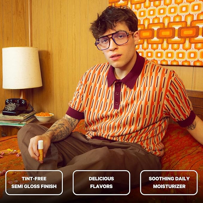 Space Camp Wellness Jumbo Lip Balm - Salted Caramel Organic Flavored Balm (2 Pack)