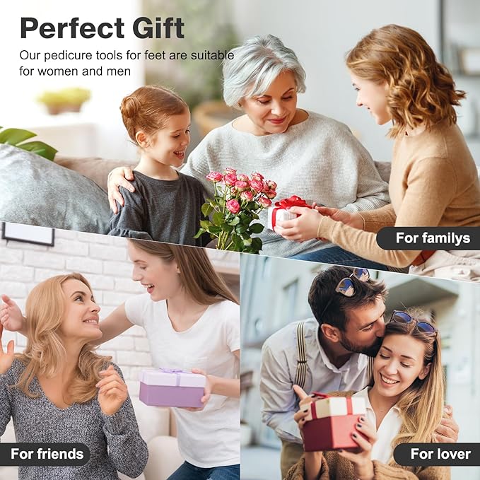 AFFLAT Electric Foot Callus Remover, Adjustable Speed (0-800Rpm), Adjustable Speed Foot Scrubber with 60 Pcs Sandpaper Discs,Professional Pedicure Tool, Electric Callus Remover for Feet,Black