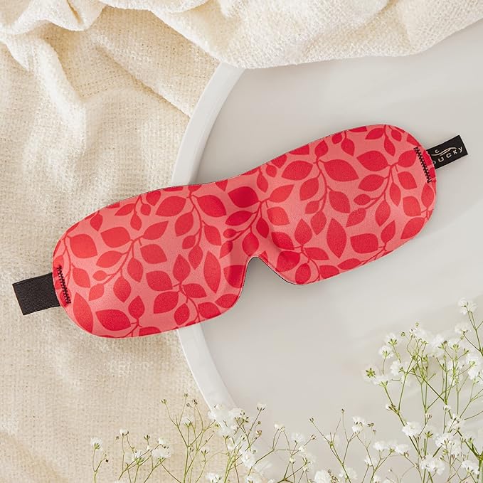 Bucky 40 Blinks No Pressure Eye Mask for Travel & Sleep, Hibiscus Leaf, One Size