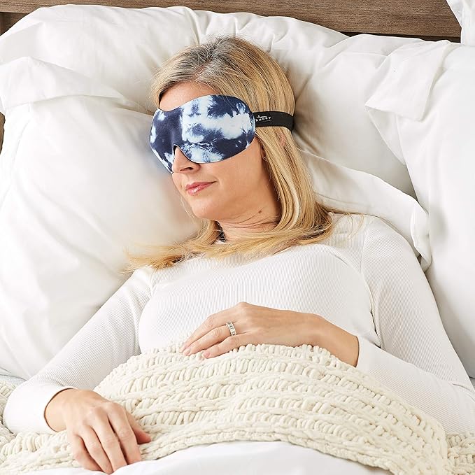 Bucky 40 Blinks No Pressure Printed Eye Mask for Travel & Sleep, Tie-Dye, One Size