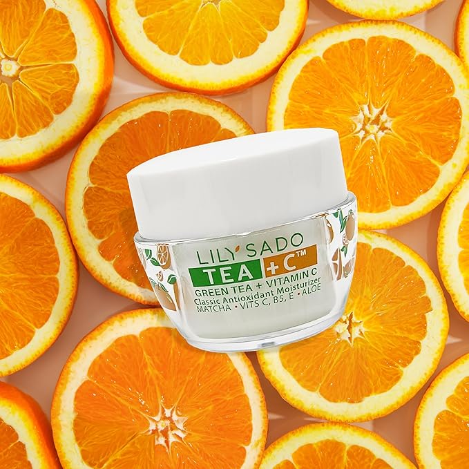 LILY SADO TEA+Cโข Green Tea & Vitamin C Moisturizer - Antioxidant, Anti-Aging Anti-Wrinkle Daily Moisturizing Lotion - Hydrates, Softens, Firms & Tones for Luscious, Radiant Skin. For Women & Men