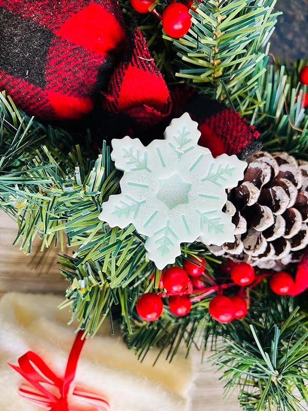 Beets and Apples Christmas Gift Basket for Women Holiday Spa Set Soap Candle Gifts for Her, Mom, Winter Spa Gift Set, Tea, Soap Candle Gift Set, Christmas Gift Set, Handmade in USA (Christmas)