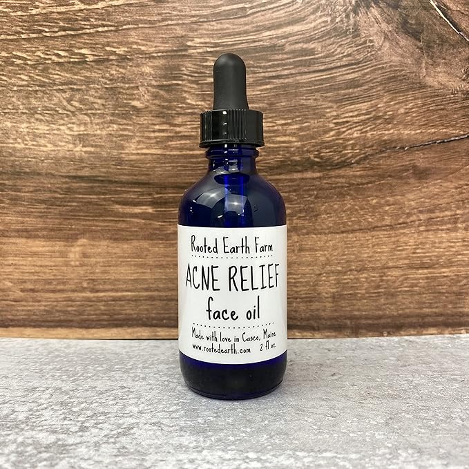 Acne Relief Face Oil - 2 fl oz - Facial Serum and Moisturizer for Sensitive Skin