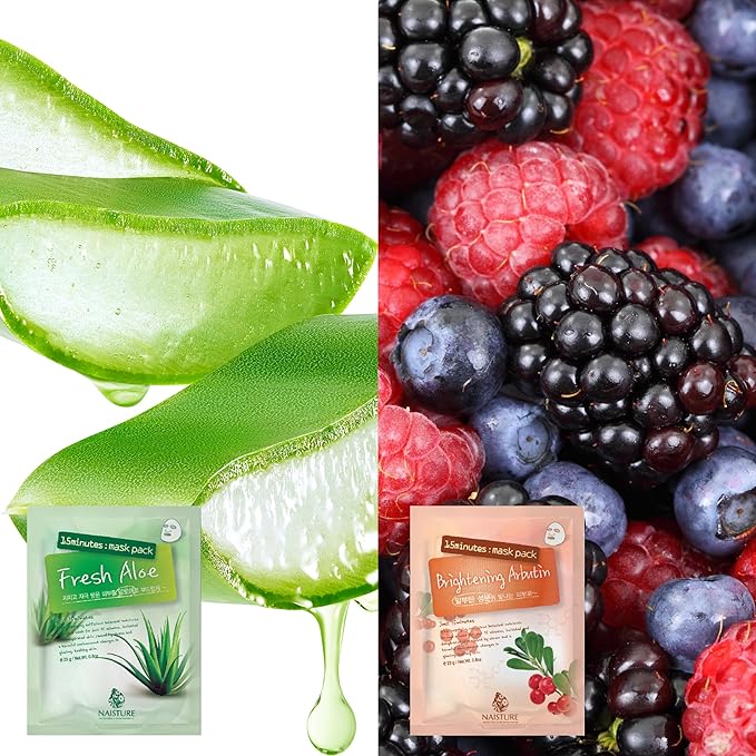 10 Bundle and Tea Tree Korean Face Sheet Mask- Soothing, Hydrating, Calming Skin Care for All Skin Types (15Pack)