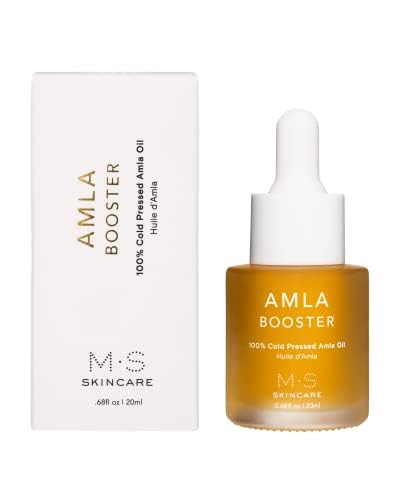 Amla Booster Oil, 100% Cold Pressed Amla Oil, Vegan Skincare, 0.68 fl oz Glass Bottle