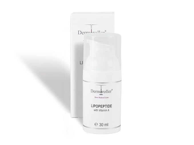 Dermaroller, New Natural Line Lipopeptide Night Cream Hyaluronic Acid Vitamin A and Shea Butter Combine to Moisturize and Repair Tired Stressed Skin Helps to Reduce Fine Wrinkles oz, 1.01 Ounce