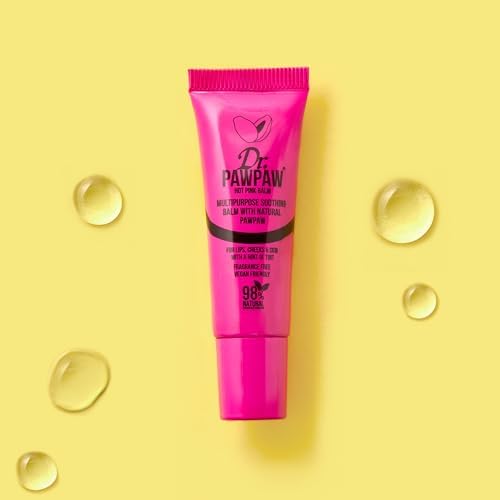 Dr. PawPaw Hot Pink Multipurpose Tinted Set - Lip Moisturizer with Buildable Color - Natural Tinted Lip Balm - Balm for Sensitive Skin - 2 pc