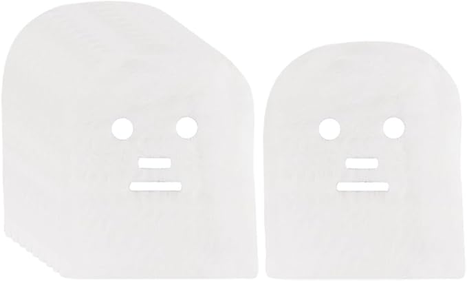 100 Pcs Large Facial Gauze Masks Spa Gauze Face Masks Gauze Mask Sheets Pre Cut Face Covers Skin Care Face Mask Sheets Soft Gauze Face Pads for Women Girls