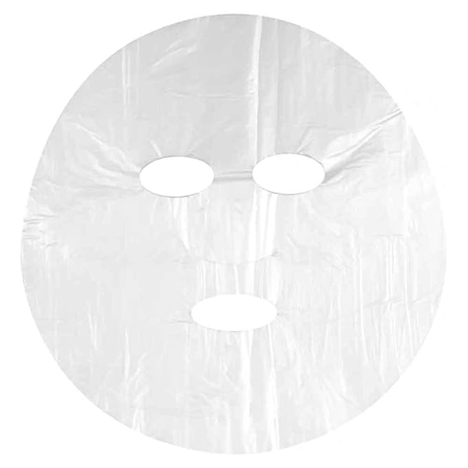 Facial Plastic Wrap,Disposable Plastic Mask, DIY Disposable Female Mask 100 Sheets,Lock In Water And Moisturize Persistently