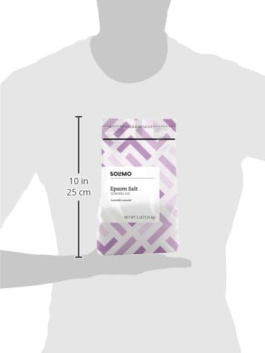 Amazon Basics Epsom Salt Soaking Aid, Lavender Scented, 3 Pound, 2-Pack (Previously Solimo)