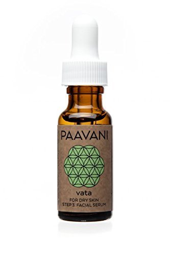 PAAVANI Ayurveda Facial Serum for Dry Skin - Made in USA - Ayurvedic Skin Care Oil - 100% Organic, .5 oz