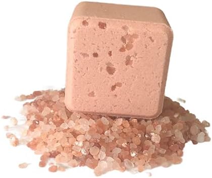 Himalayan Pink Salt Magnesium Onsen Bath Fizz Cube - 4.8oz - Handcrafted in Small Batches