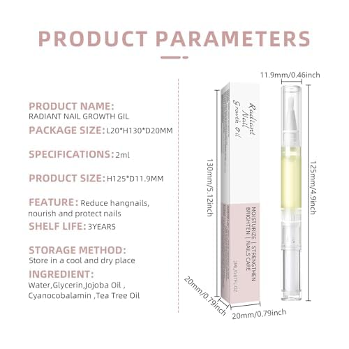 4PCS Cuticle Oil Pen， Nail Growth and Strengthener，Nail Growth Oil，Nail Hardener for Damaged nails