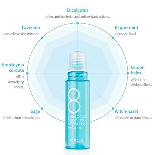 Masil 8 Seconds Salon Hair Volume Protein Treatment Mask 0.5floz X10ea