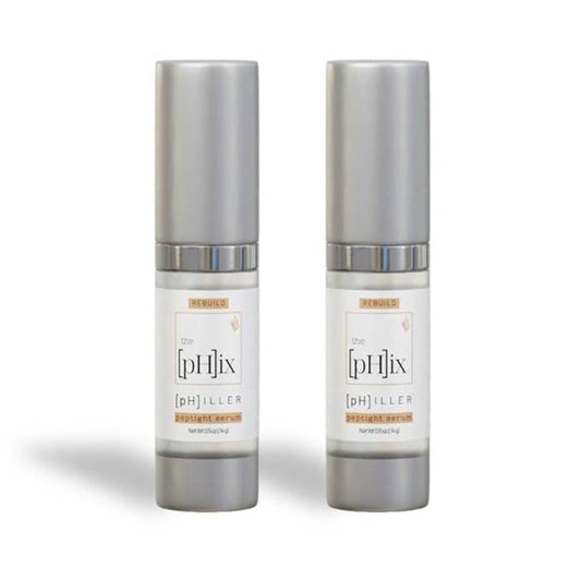 pHiller Peptide Serum - Advanced Anti Aging Face Tightening Serum for Fine Lines and Wrinkles, Hydrating Peptides Facial Formula for Skin, with Argireline + Tripeptides; Vegan (2-Pack)