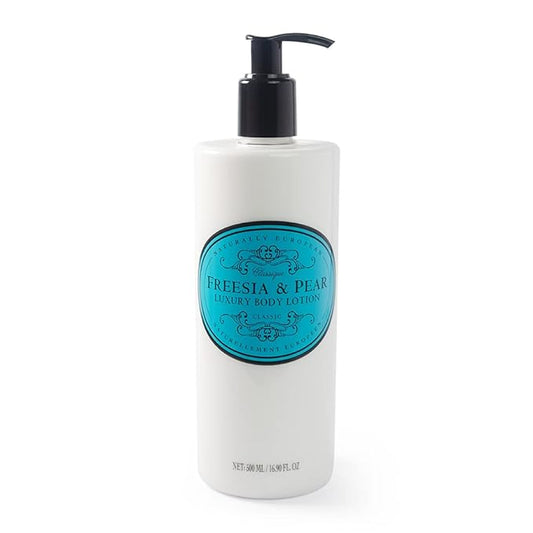 Naturally European - Freesia & Pear - Luxury Body Lotion, 500 ml / 16.90 fl oz