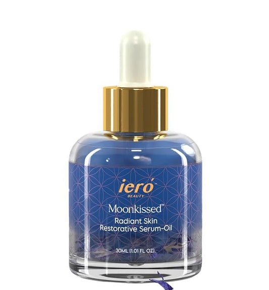 ieró Beauty Moonkissed Radiant Skincare Restorative Serum Oil | Face Moisturizer | Hydrating Face Oil Treatment | Anti Aging | Restore Suppleness | All Skin Types | 1 FL OZ/30ML | Made in Italy