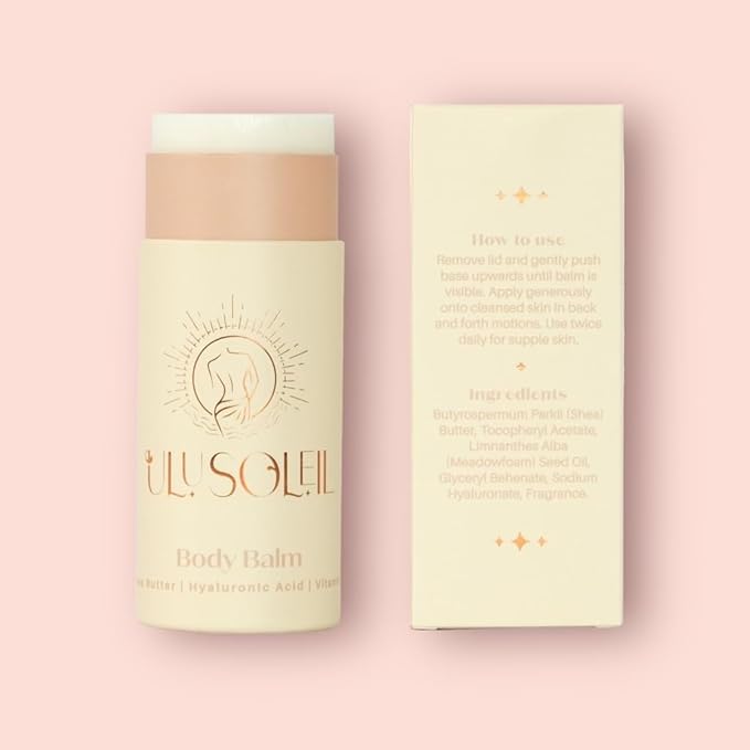 Shea Butter Body Balm with Hyaluronic Acid | Rich Moisturizing Stick for Dry Skin | Hydrating & Softening