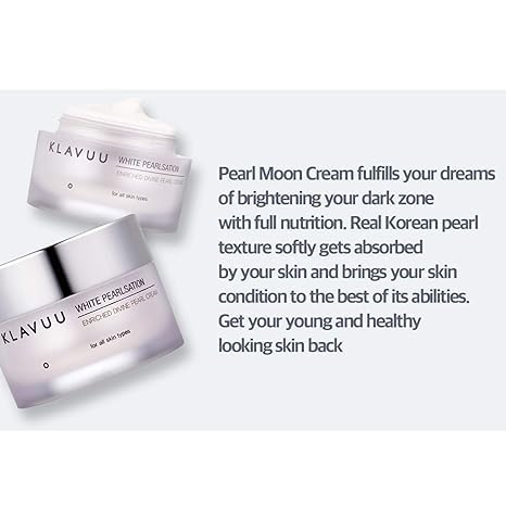 KLAVUU PEARLSATION Enriched Pearl Eye Cream – Face Moisturizer, Niacinamide, Enhances Skin Elasticity, Dark Circles Under Eye Treatment with Anti-Aging Hydration, Korean Skin Care (0.68oz/20ml)