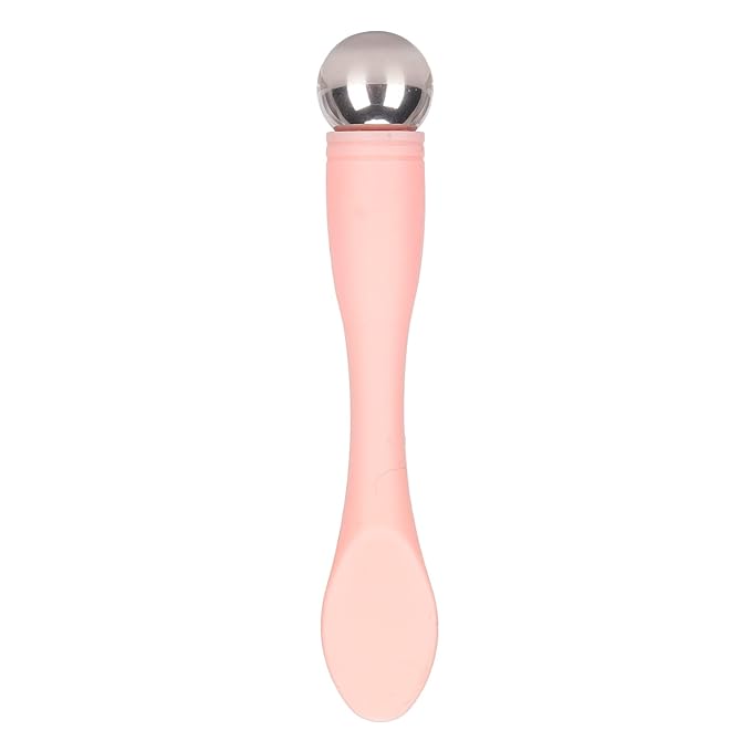 Eye Cream Spatula Roller Pink Eye Cream Applicator Stick Reduce Puffiness Reduce Dark Circles Ergonomic for Face Massage