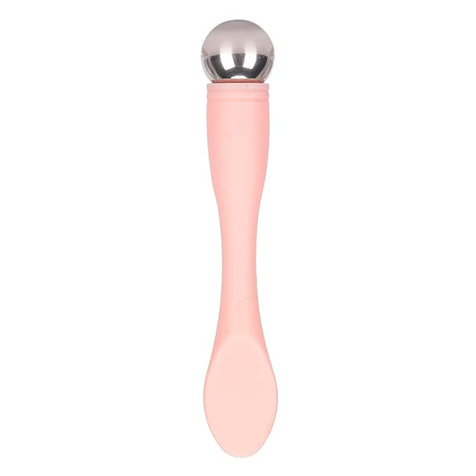 Eye Cream Spatula Roller Pink Eye Cream Applicator Stick Reduce Puffiness Reduce Dark Circles Ergonomic for Face Massage